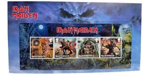 2023 Royal Mail Iron Maiden Eddie Stamp Sheet Pack 4 Stamps Mint MNH